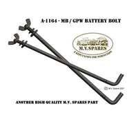 A-1164 BOLT BATTERY HOLD DOWN ROD A-2466 WINGNUT mvspares.com WWII JEEP PARTS