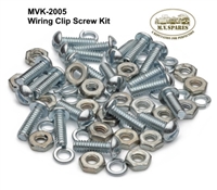 WWII JEEP PARTS, MVK-2005 WIRING CLIP SCREW KIT MB GPW M.V.SPARES www.mvspares.com ARMY JEEP PARTS