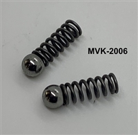 WWII JEEP PARTS, MVK-2006  SPRING - POPPET TRANSMISSION 635837 & POPPET BALL 635838 - set of 2 MB GPW M.V.SPARES www.mvspares.com