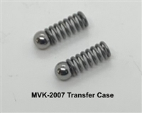 WWII JEEP PARTS, MVK-2007  SPRING - POPPET TRANSFER CASE A-966 & POPPET BALL 5599 - set of 2 MB GPW M.V.SPARES www.mvspares.com