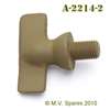 MILITARY WWII JEEP MB GPW THUMB SCREW TOP BOW PIVOT - 3/8\" THREAD A-2214-2