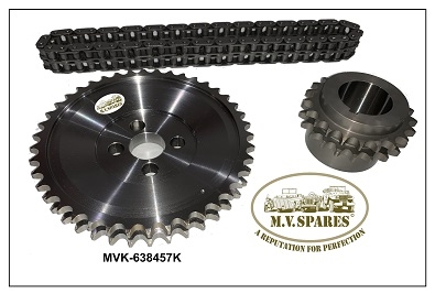 TIMING CHAIN SET 638458 638457 639459 MB GPW GPA www.mvspares.com  ARMY JEEP PARTS