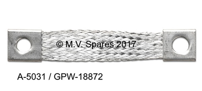 WWII JEEP, WWII JEEP PARTS, WWII JEEP BOND STRAP A-5031 GPW-18872 www.mvspares.com  ARMY JEEP PARTS