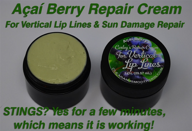 Repair Cream for Vertical Lip Lines and Sun Damage