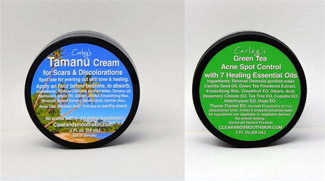 (Package Priced)Carley's Green Tea Acne Spot Control & Tamanu Cream