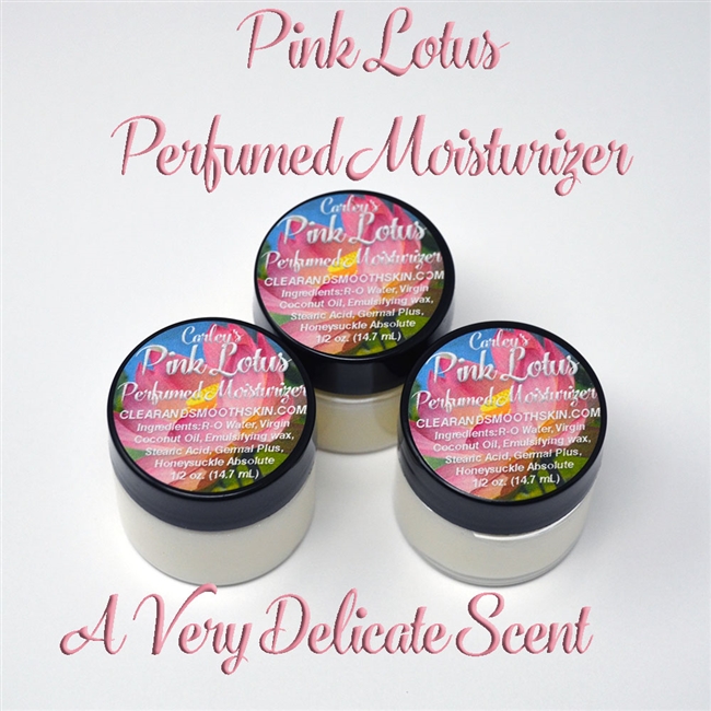 3 Jars of Pink Lotus Perfumed Moisturizer