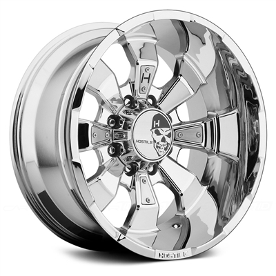 Hostile Hammered Custom Diesel Truck Wheel - 8 Bolt