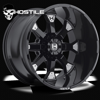 Hostile Knuckles Custom Diesel Truck Wheel - 8 Bolt