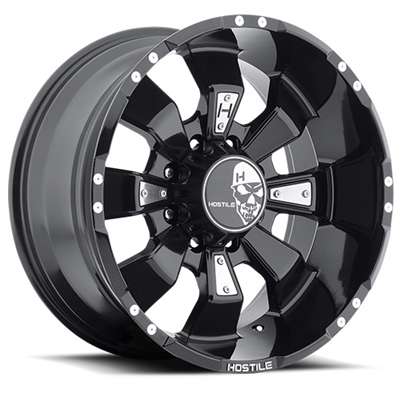 Hostile Hammered Custom Diesel Truck Wheel - 8 Bolt