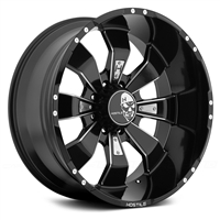 Hostile Hammered Custom Diesel Truck Wheel - 8 Bolt