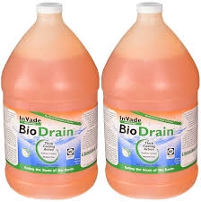 Rockwell - InVade Bio Drain is a specialized drain cleaner which utilizes premium natural microbes and citrus oil. Its thickened formula clings to the sides of drains while eating through scum and eliminating odors.