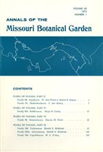 Annals of the Missouri Botanical Garden 60(1)