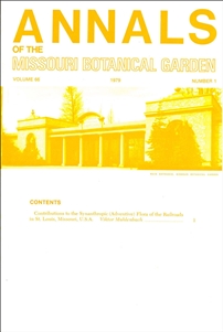 Annals of the Missouri Botanical Garden 66(1): Contributions to the Synanthropic (Adventive) Flora of the Railroads in St. Louis, Missouri, U.S.A.