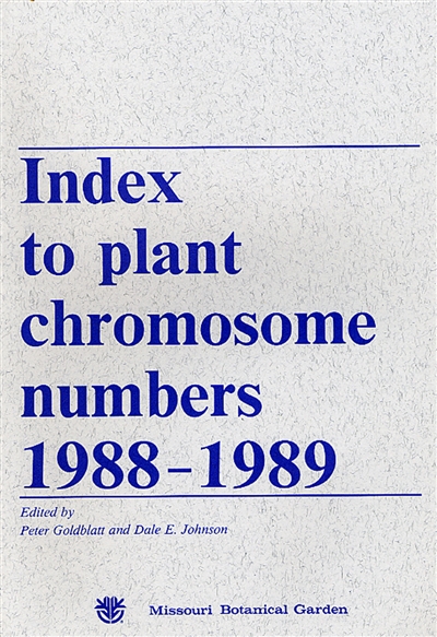 Index to Plant Chromosome Numbers, 1988-1989