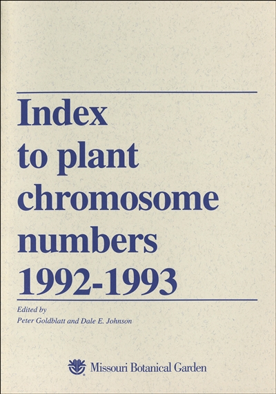 Index to Plant Chromosome Numbers, 1992-1993