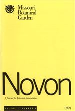 NOVON 01(4), A Journal for Botanical Nomenclature