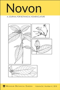 Novon 26(4), A Journal for Botanical Nomenclature