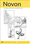 Novon, A Journal for Botanical Nomenclature 27(4)
