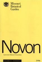 NOVON 06(3), A Journal for Botanical Nomenclature