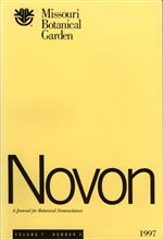 NOVON 07(2), A Journal for Botanical Nomenclature