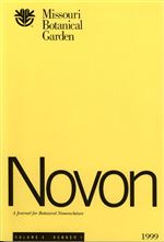 NOVON 09(1), A Journal for Botanical Nomenclature