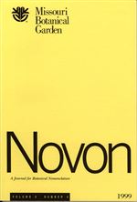 NOVON 09(4), A Journal for Botanical Nomenclature