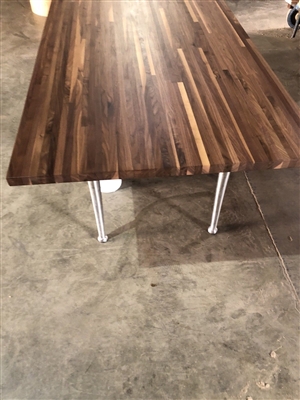 Solid Walnut  Table,1 &1/2 inches Thick, 41 Inch x 90 Inch, 30 Inch