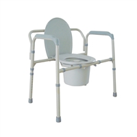 Heavy Duty Bariatric Folding Bedside Commode Chair