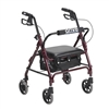 Junior Rollator with Padded Seat  Red