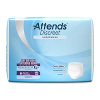 Attends Discreet Extended Wear Underwear Large