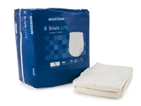 Adult Incontinent Brief McKesson Lite Tab Closure X-Large Bag of 15