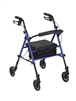 Adjustable Height Rollator with 6in Wheels  Blue