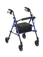 Adjustable Height Rollator with 6" Wheels, Blue