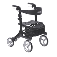 Nitro Elite CF Carbon Fiber Walker Rollator, Black