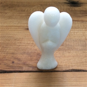 Large White Jade Angel