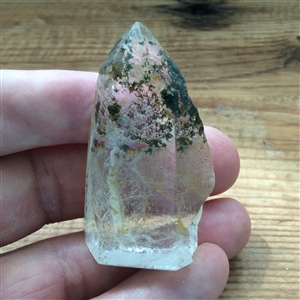 Chlorite in Quartz polished point