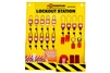 Service Tech Expanded Wall Mount Lockout Tagout Station