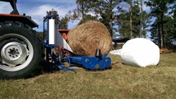 New Econo-Wrap EW-450A Bale Wrapper--3 Point Hitch Stationary Unit.