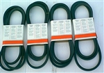 New Fort disc mower matched set of 4 drive belts