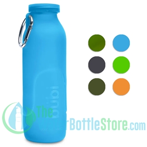 Bübi 35 oz 1 Liter Collapsible Silicone Reusable Water Bottle