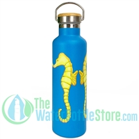 Beachcomber Blue Water 25 oz / 750 ml Seahorses Stainless Steel Water Bottle