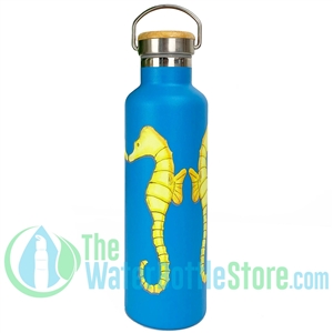 25oz 750ml Stainless Steel Insulated Water Bottle Seahorses by Beachcomber