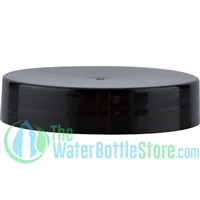 48mm 48-400 Black Smooth Plastic Cap w/ Foam Liner (3-ply)