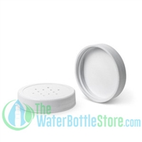 48mm 48-400 White 12 Hole Salt Cap with Foam F217 Liners