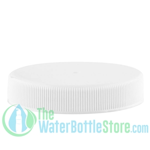Replacement 53mm White Ribbed Plastic Cap/Top