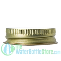 Replacement 33mm Gold Metal Cap/Top with Plastisol Liner