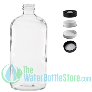 32 oz. Clear Boston Round Glass Bottle