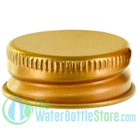 24mm 24-400 Gold Aluminum Top  Cap with PE Plastisol Liner