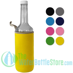 750ml 24oz Clear Glass Bar Mixer Bottle with Neoprene Sleeve