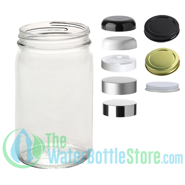 8oz Economy Clear Glass Jar